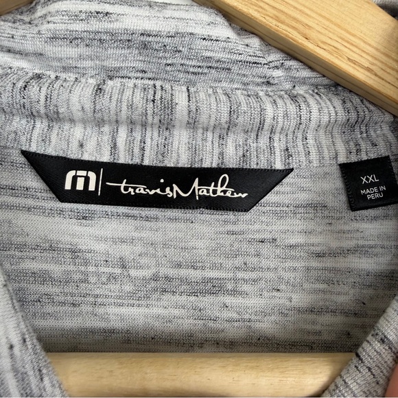 Travis Mathew Heather Gray Polo Shirt - Picture 3 of 9